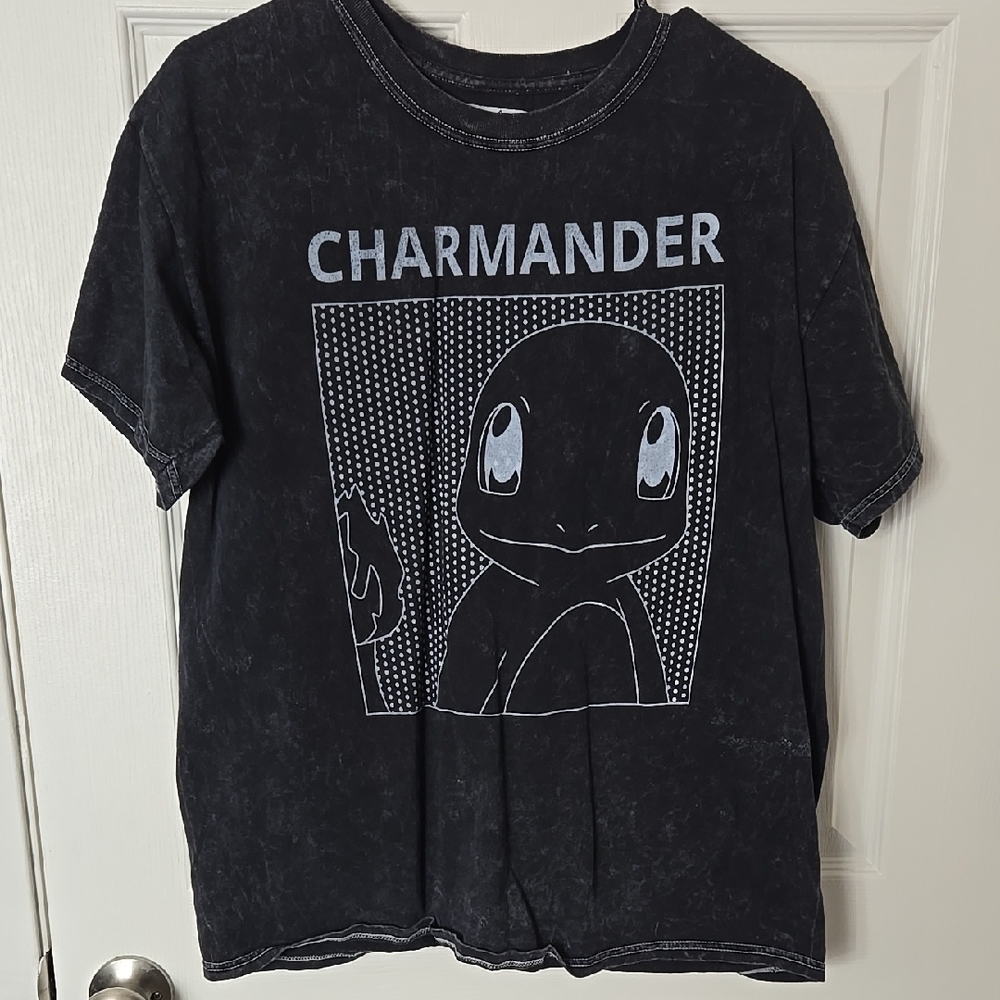 Black Charmander Graphic Short Sleeve Tee - Picture 1 of 5